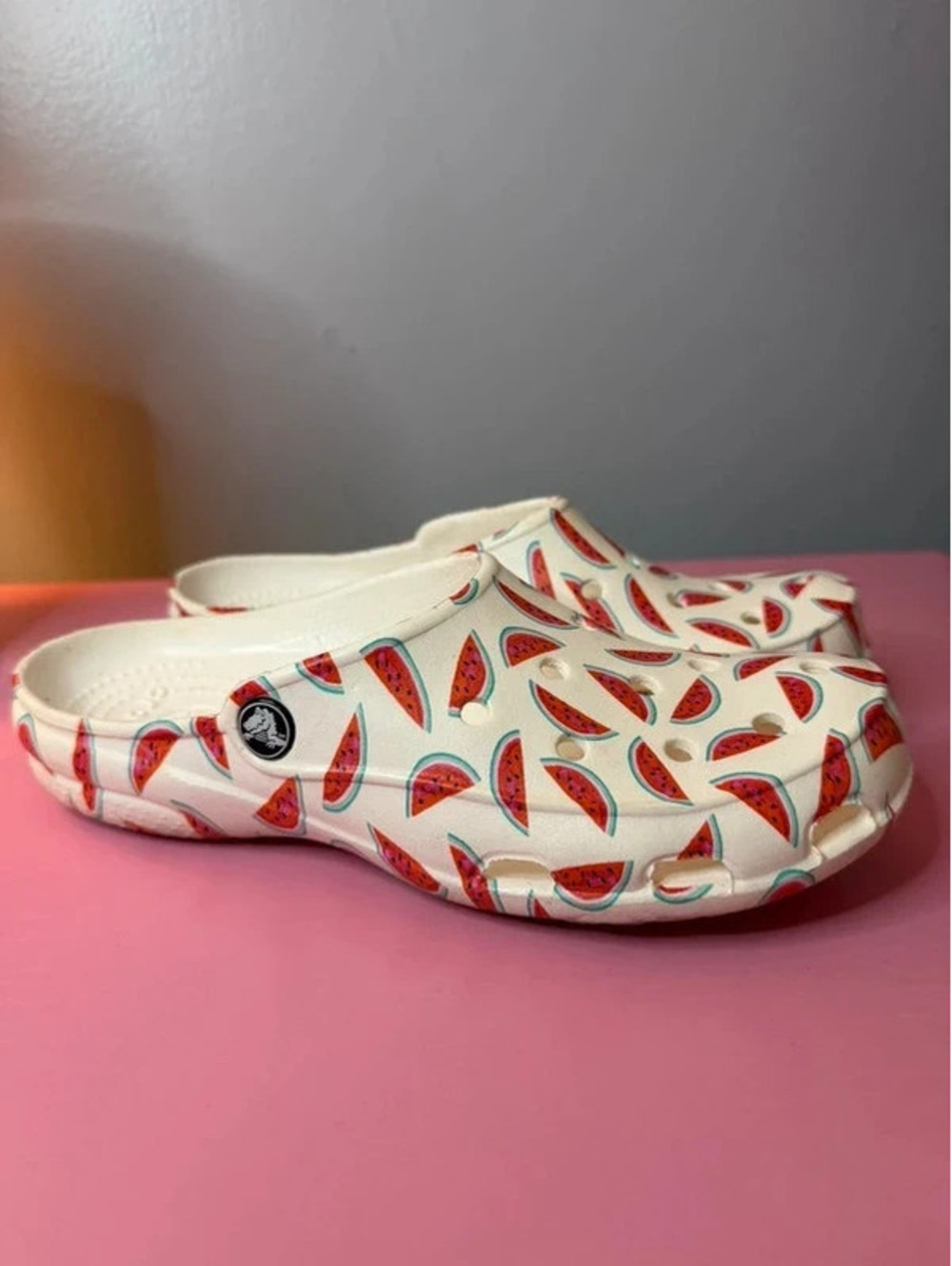 Crocs Freesail Watermelon Print Clogs Women’s Size 7